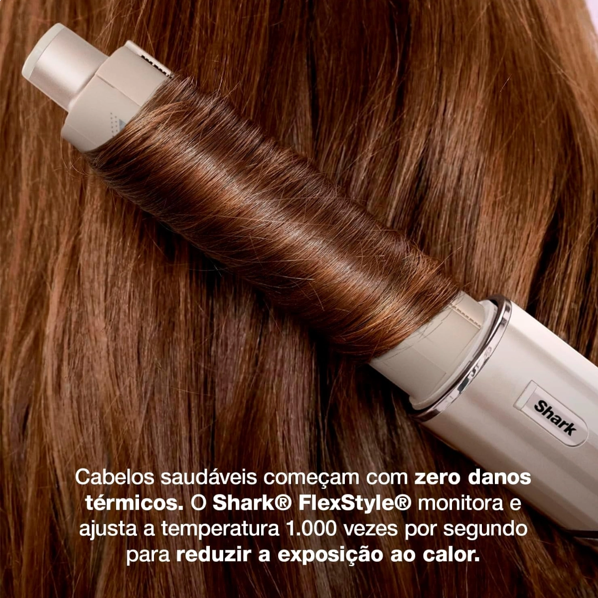 SECADOR DE CABELO E MODELADOR 127V SHARK FLEXSTYLE PARA CABELOS CRESPOS E CACHEADOS
