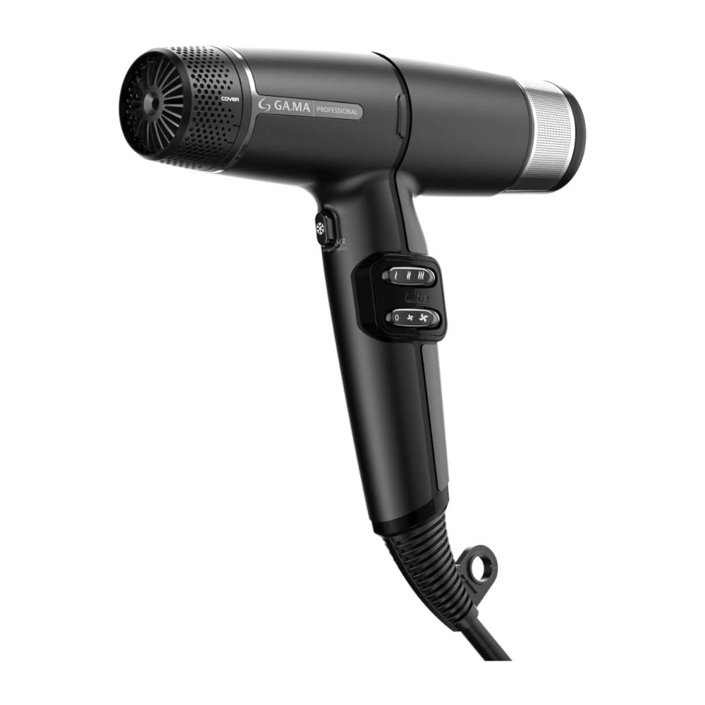 SECADOR DE CABELO PROFISSIONAL GAMA IQ LITE MAX BLACK 1650W PRETO 127V