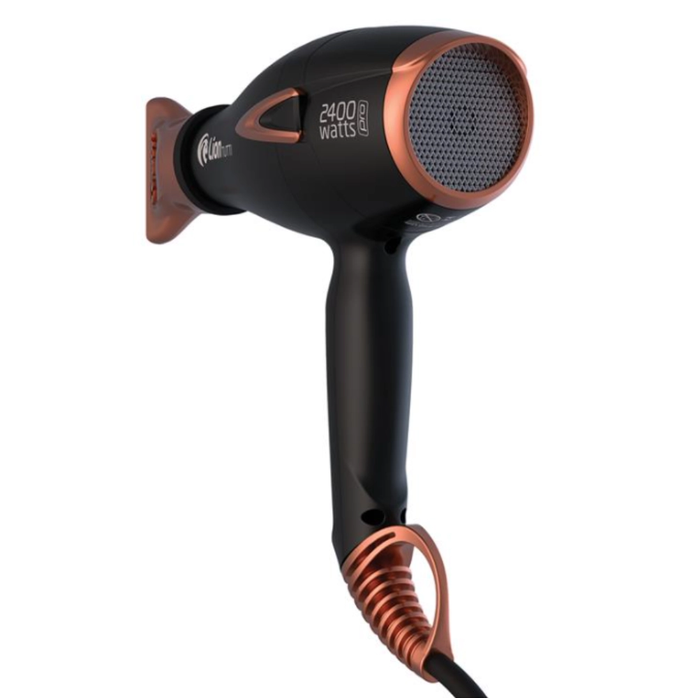 Secador de Cabelo Profissional Lion Tutti 2400W Preto/Cobre Íons Tourmaline Jato Frio 220V