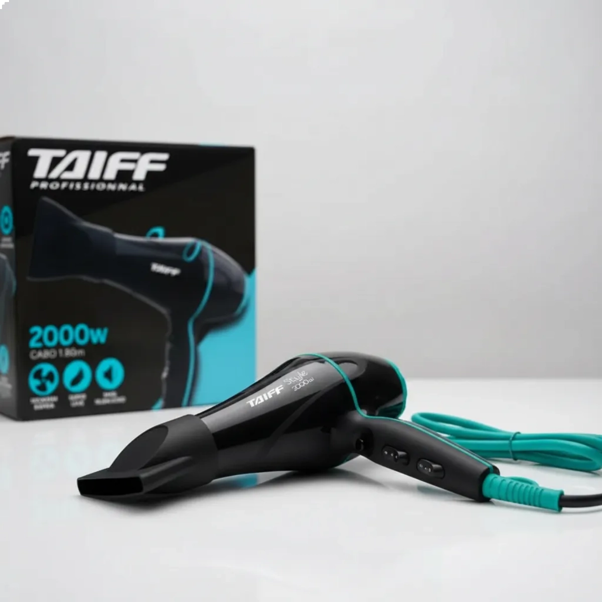 SECADOR DE CABELO STYLE 2000W PRETO 127V TAIFF