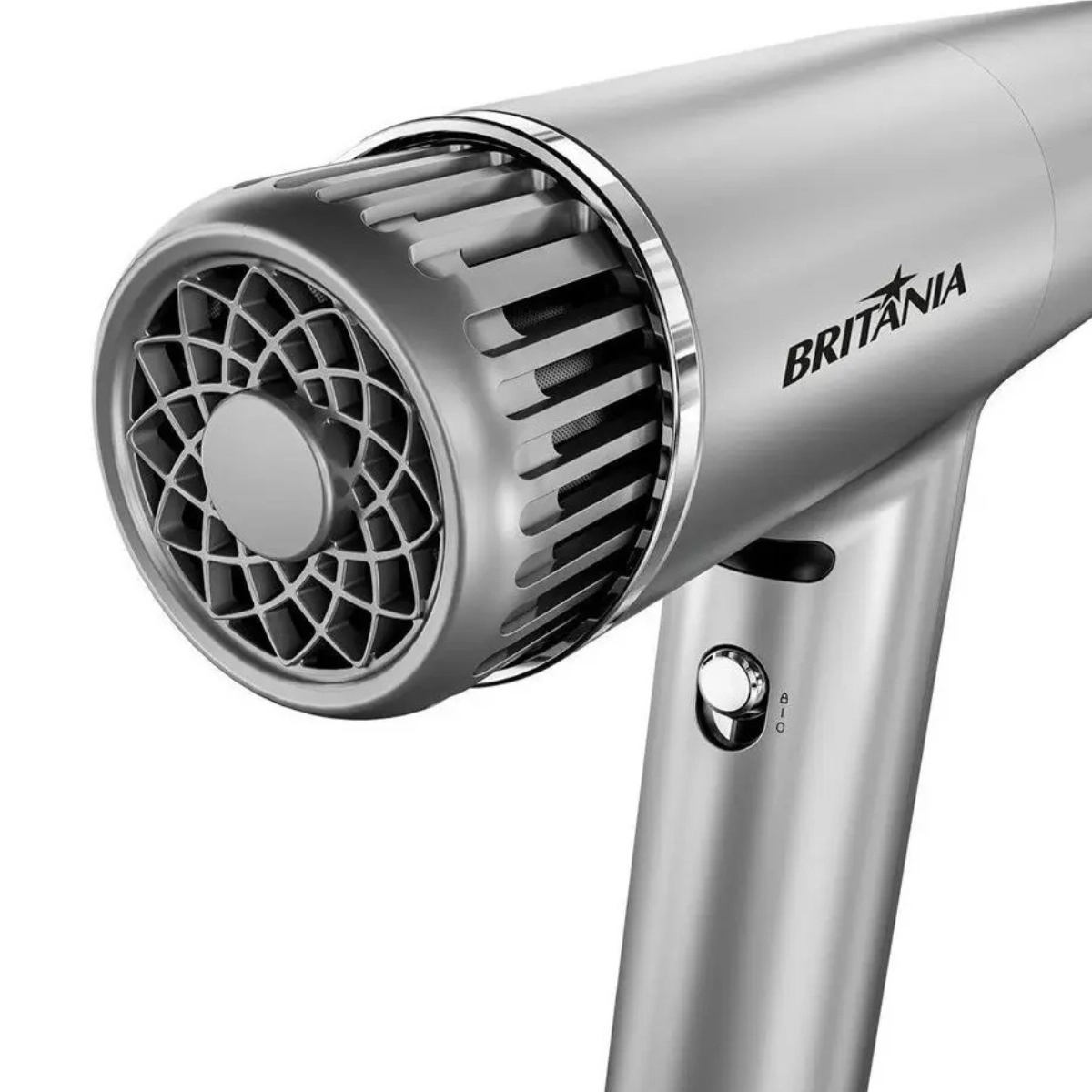 SECADOR DE CABELOS BRITÂNIA SILENCE TURBO PRATA 1600W BSC3400 220V SECADOR DE CABELOS BRITÂNIA SILENCE TURBO PRATA 1600W BSC3400 220V