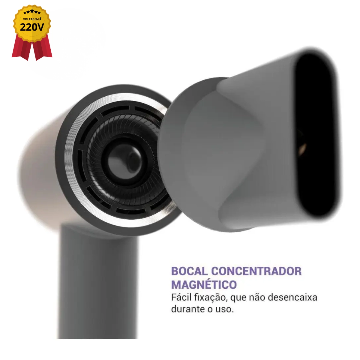 SECADOR DE CABELOS CINZA PSC3600 1600W 4 TEMPERATURAS 220V PHILCO SECADOR DE CABELOS CINZA PSC3600 1600W 4 TEMPERATURAS 220V PHILCO