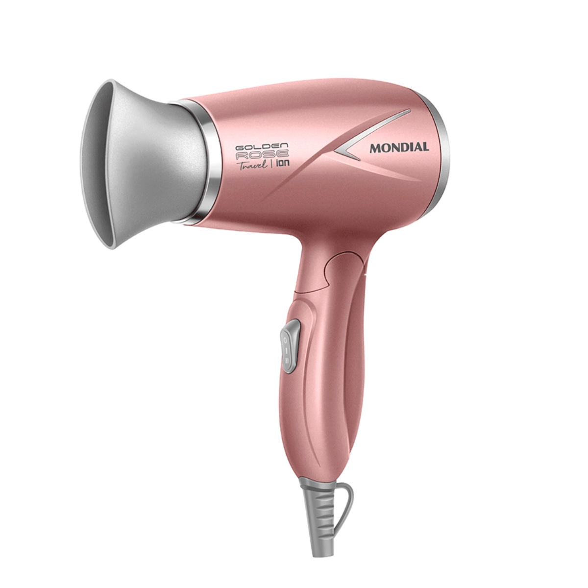 SECADOR DE CABELOS TRAVEL GOLDEN ROSE BIVOLT 1200W MONDIAL