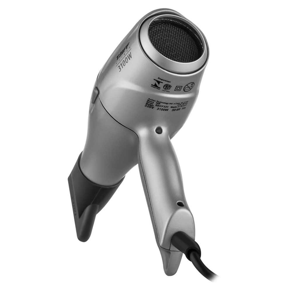 SECADOR DE CABELOS UNIQUE 3100W TAIFF 220V PRATA