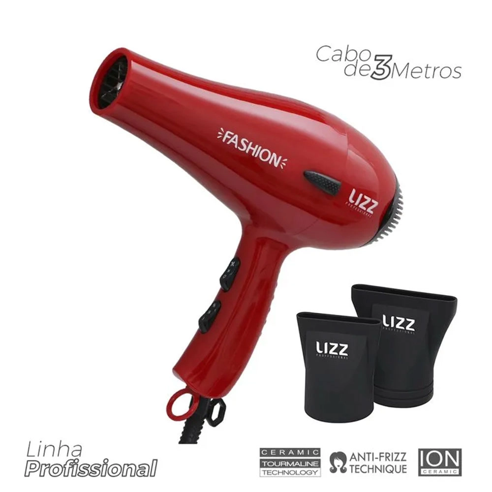 Secador Profisional Fashion Lizz Vermelho 127v 2150w St4402a