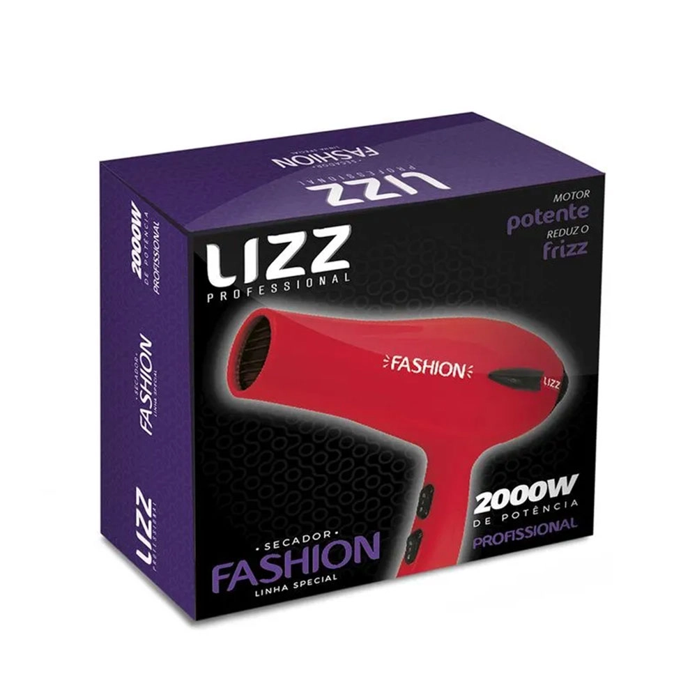 Secador Profisional Fashion Lizz Vermelho 127v 2150w St4402a
