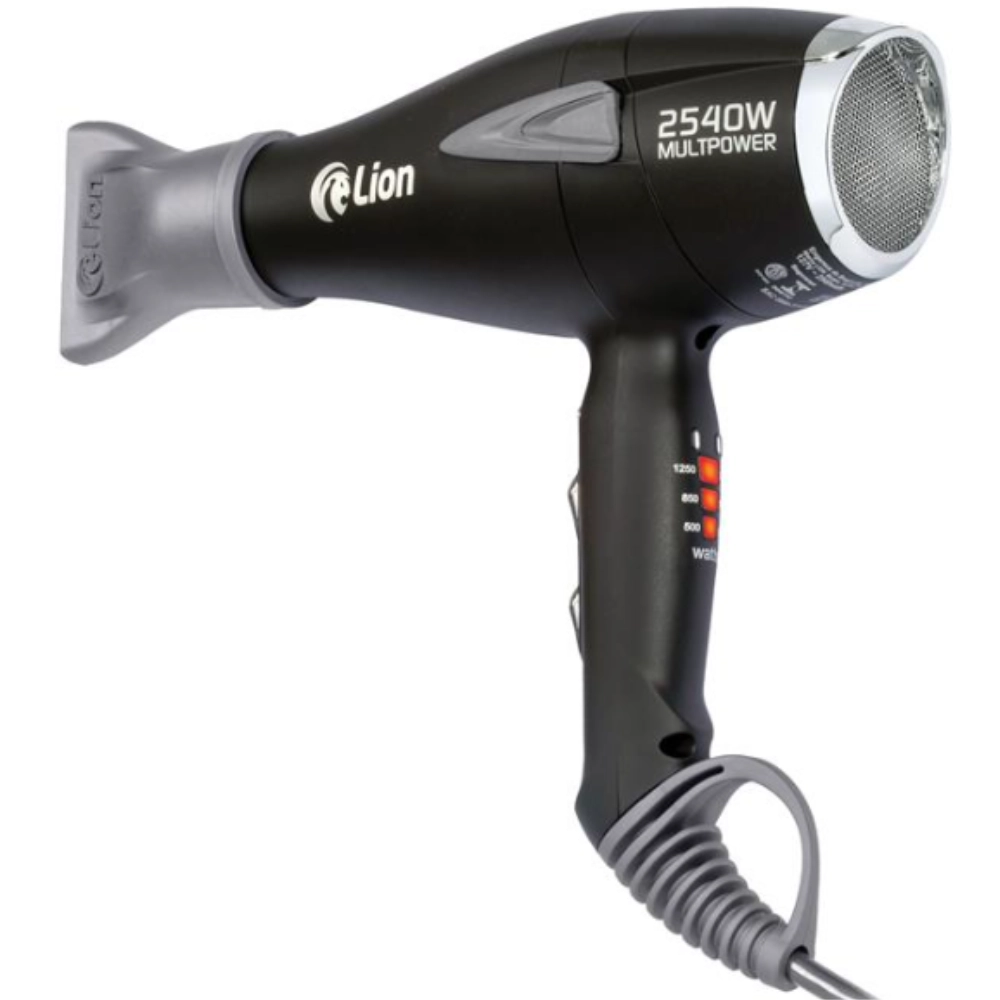 Secador Profissional Lion 2540W Preto Fosco 127V com Display e Tecnologia Aeronáutica


