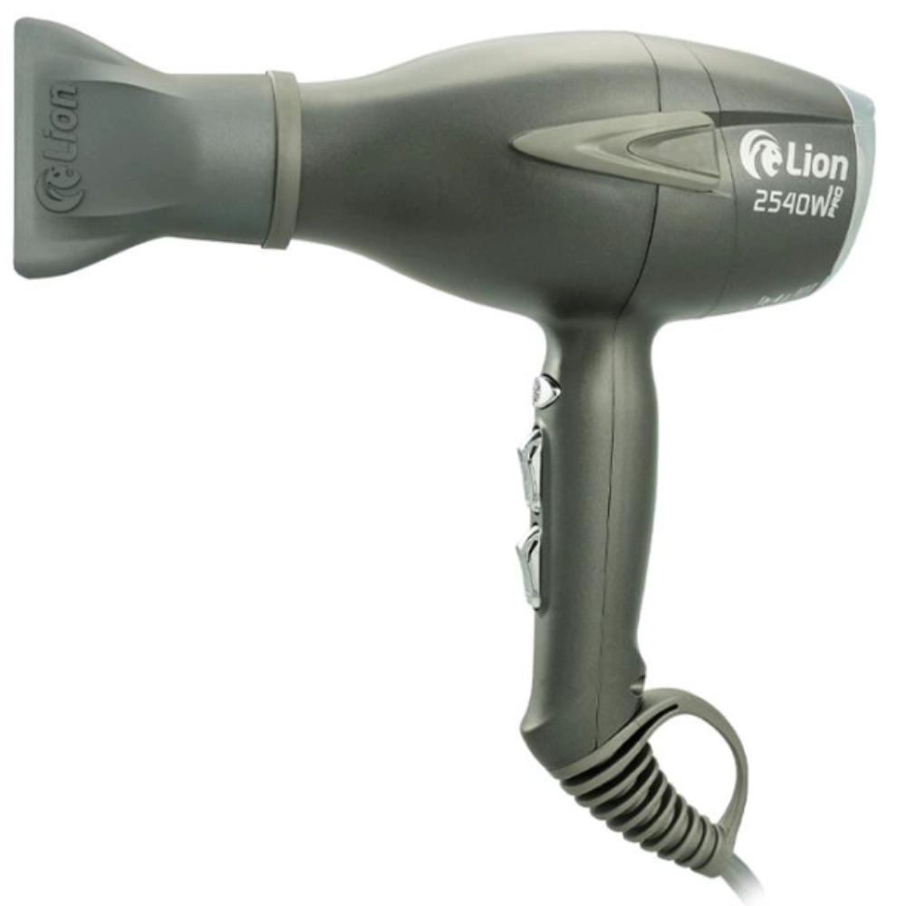 Secador Profissional Lion 2540W Pro 127V | Leve, Potente e Silencioso - Cinza Chumbo