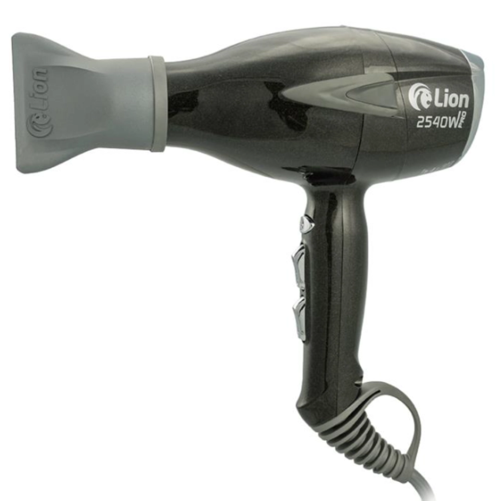 Secador Profissional Lion 2540W Pro 220V | Leve, Potente e Silencioso - Preto Perolado 
