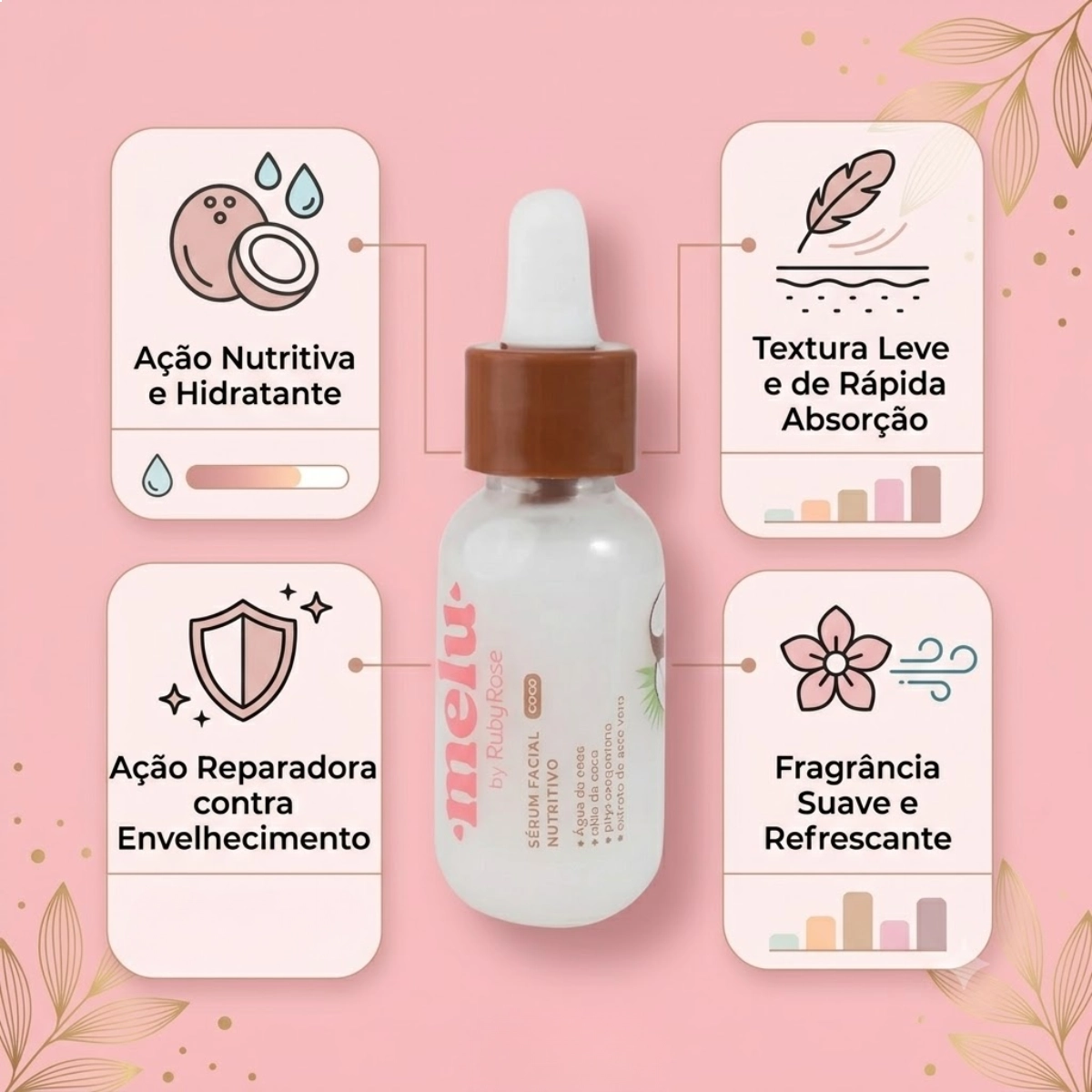 SERUM FACIAL NUTRITIVO COCO MELU RUBY ROSE VEGANO SERUM FACIAL NUTRITIVO COCO MELU RUBY ROSE VEGANO