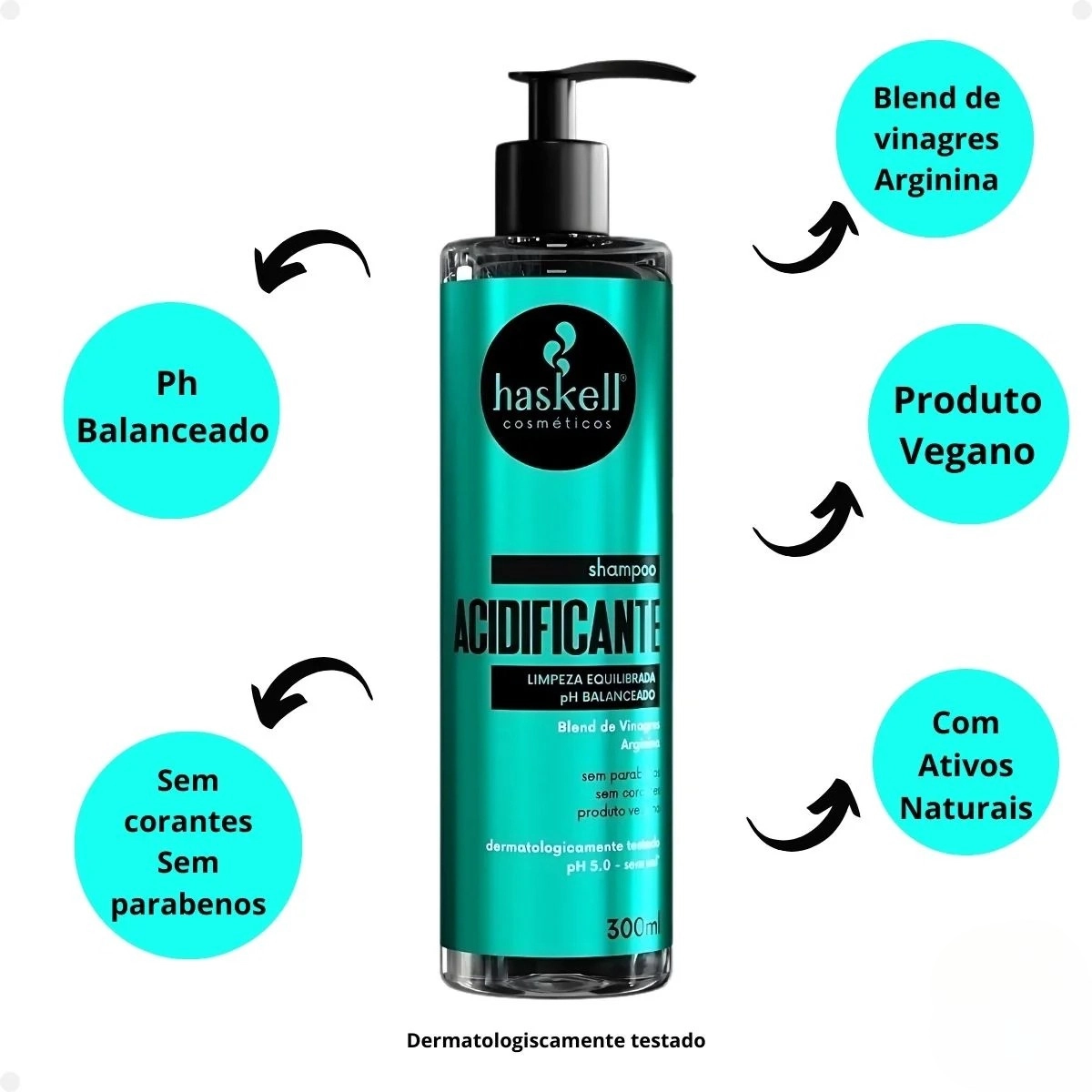 SHAMPOO CAPILAR ACIDIFICANTE 300ML HASKELL SHAMPOO CAPILAR ACIDIFICANTE 300ML HASKELL