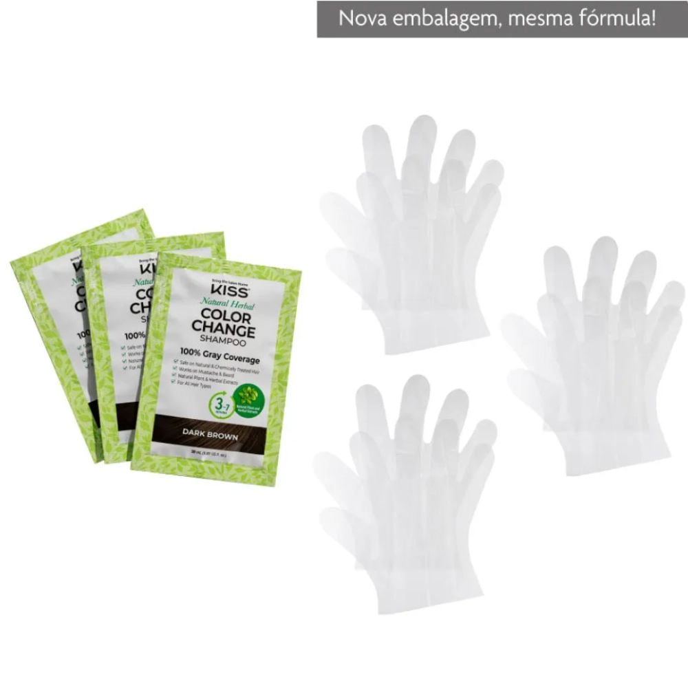 Shampoo Tonalizante Color Change Castanho Escuro - Kiss New York