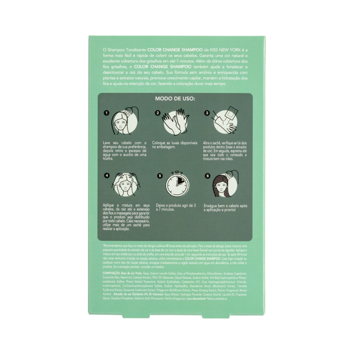 SHAMPOO TONALIZANTE COLOR CHANGE PRETO - KISS NEW YORK SHAMPOO TONALIZANTE COLOR CHANGE PRETO - KISS NEW YORK