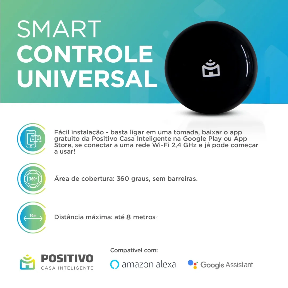 Smart Controle Universal Inteligente Sh Positivo