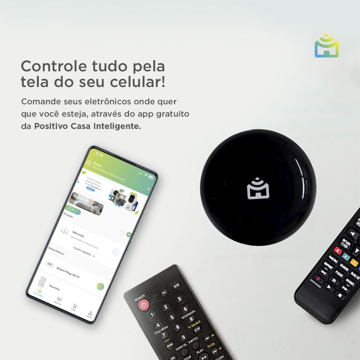 Smart Controle Universal Inteligente Sh Positivo