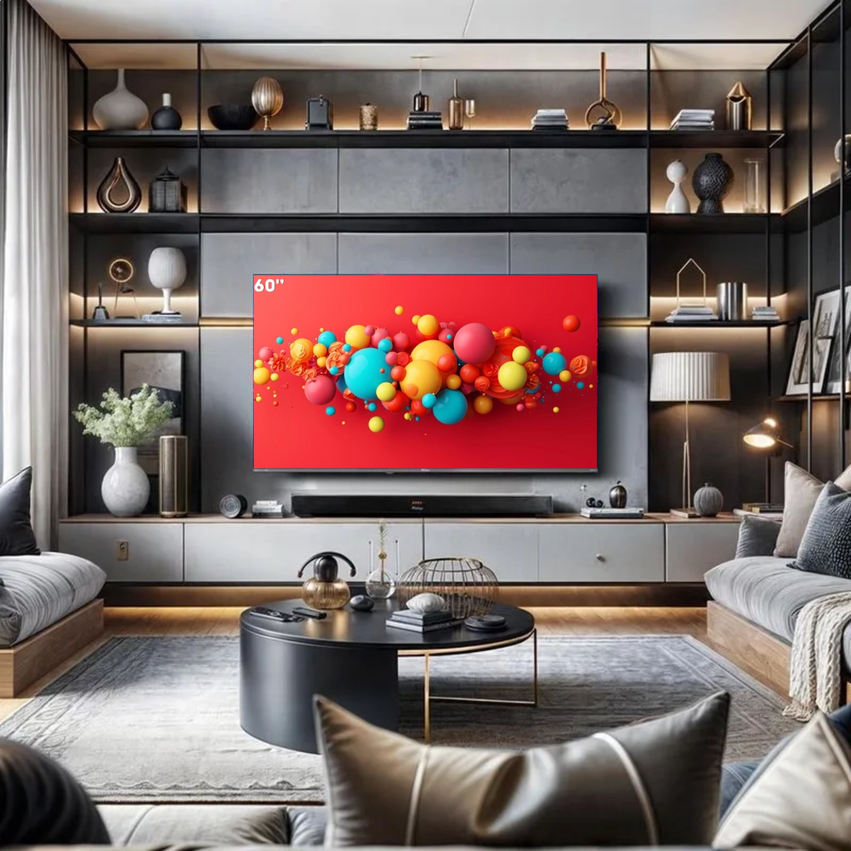 SMARTTV 60 POLEGADAS PHILCO QLED 4K BORDA INFINITA ROKU TV DOLBY COM MIDIACAST E ALEXA