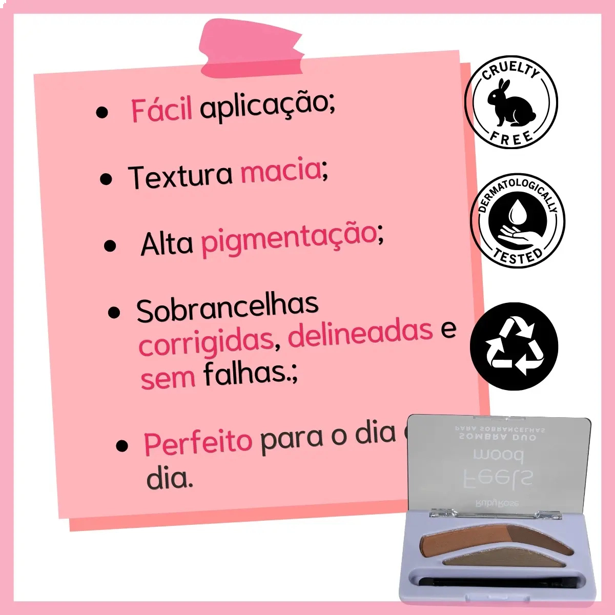 SOMBRA DUO PARA SOBRANCELHAS RUBY ROSE FEELS MOOD 04 1,8G