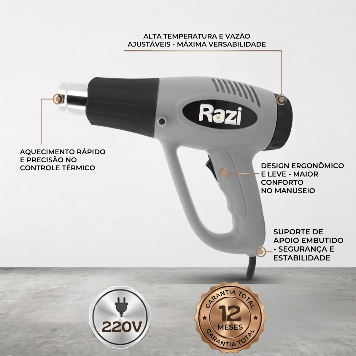 Soprador Termico 2000w 220v