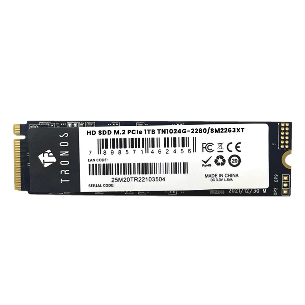 Ssd 1tb Tronos Nv2, M.2 2280 Pcie, Nvme, Leitura 1700mb/s, Gravação 600mb/s - Sm2263xt