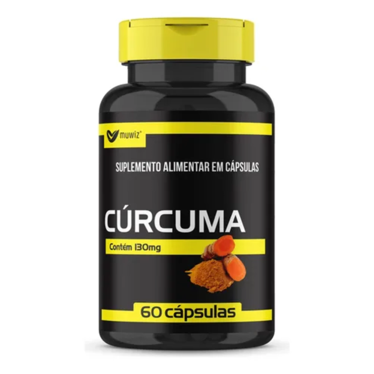 SUPLEMENTO ALIMENTAR DE CURCUMA EM CAPSULAS 130MG - 60 CAPSULAS