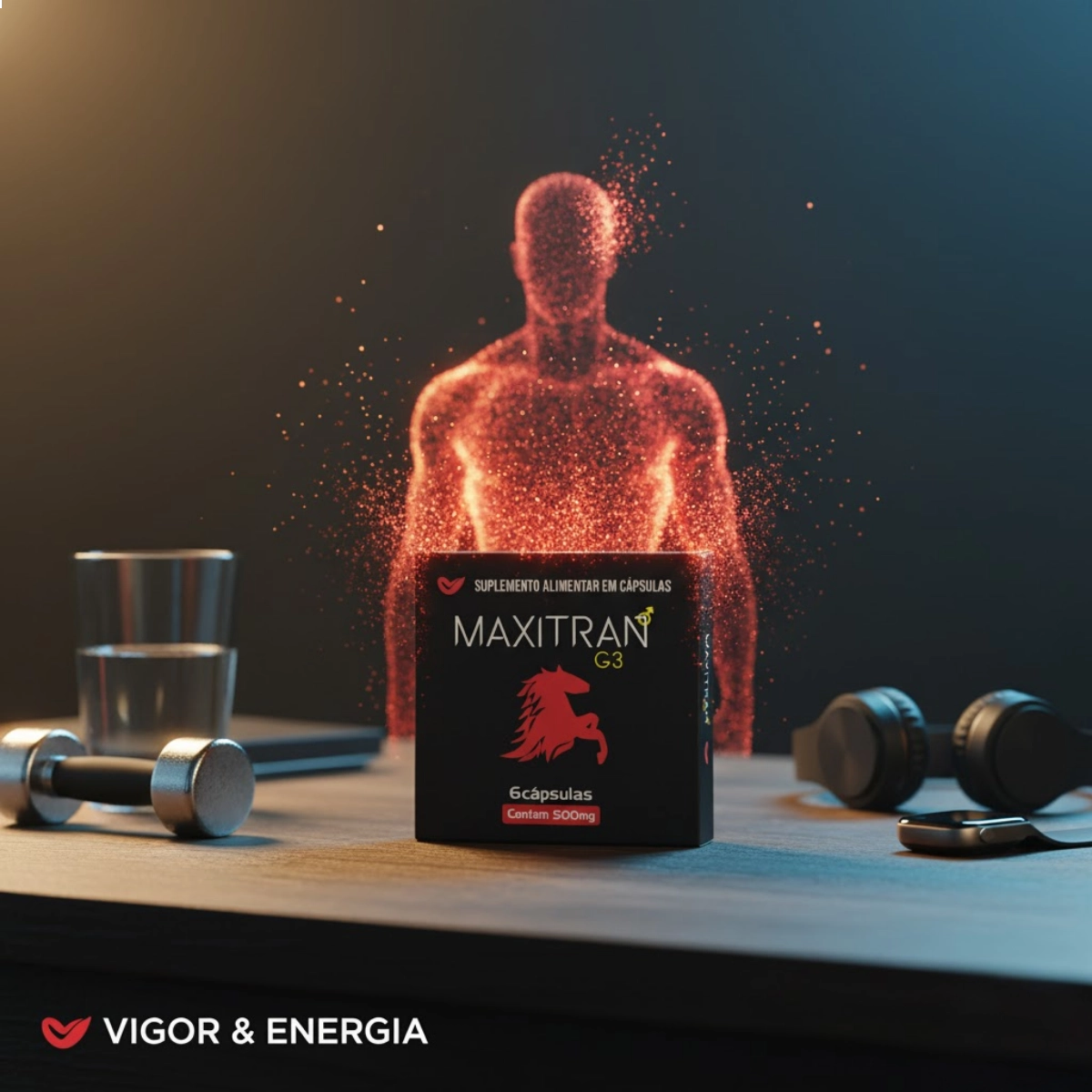 SUPLEMENTO MAXITRAN G3 500MG COM 6 CAPSULAS MUWIZ