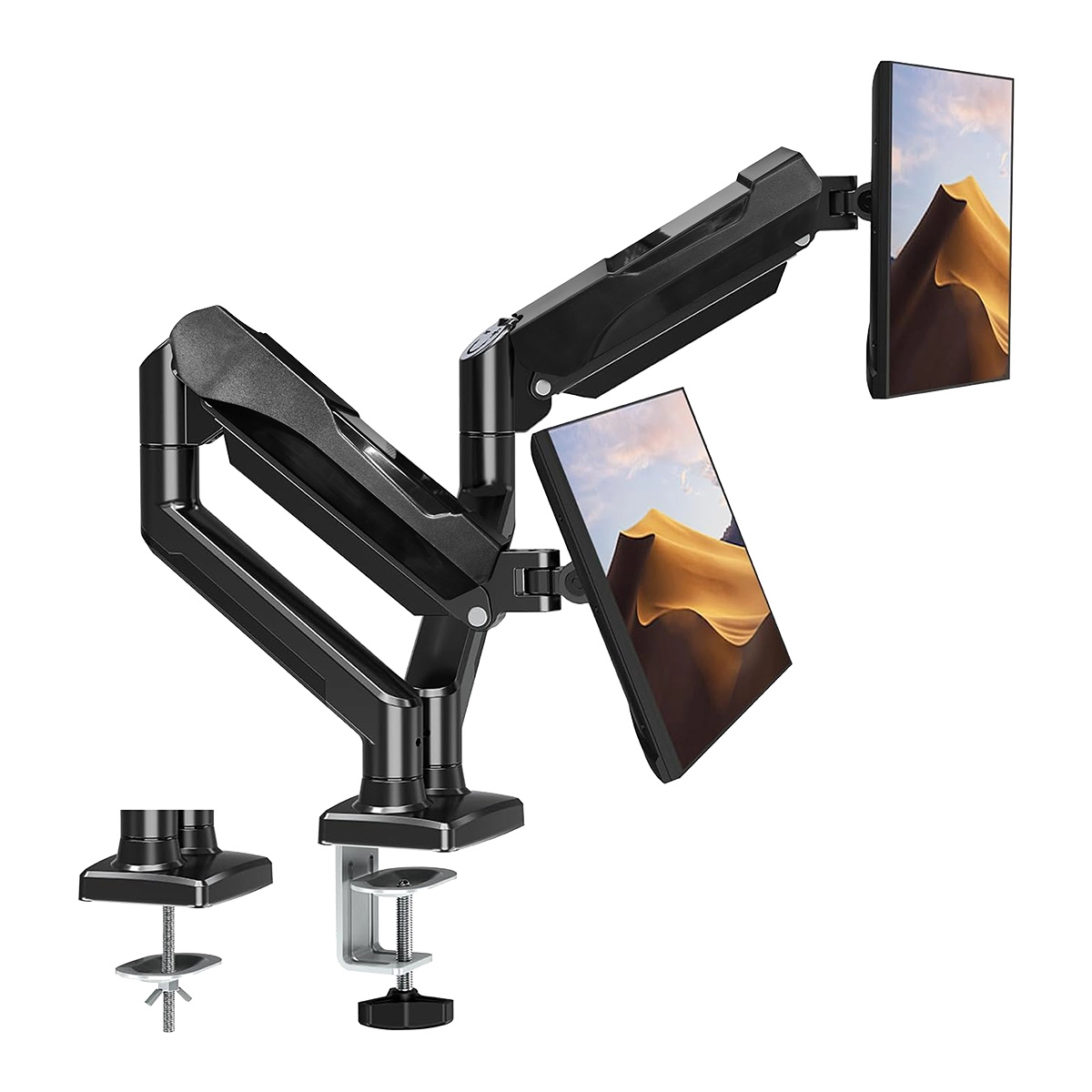 SUPORTE DE MESA ARTICULADO PARA MONITORES COM PISTÃO A GÁS