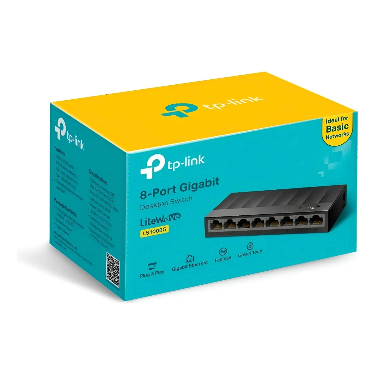 SWITCH TP-LINK 8 PORTAS LITE WAVE  GIGABIT ETHERNET 10/100/1000MB
