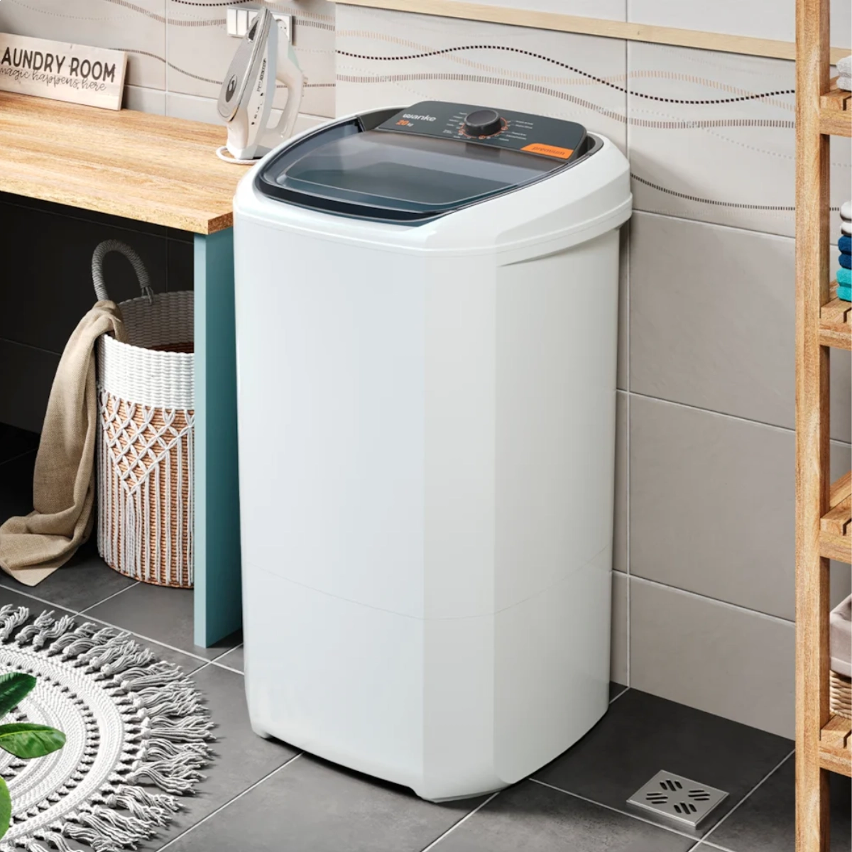 TANQUINHO LAVADORA SEMIAUTOMATICA 20KG WANKE PREMIUM 127V TANQUINHO LAVADORA SEMIAUTOMATICA 20KG WANKE PREMIUM 127V