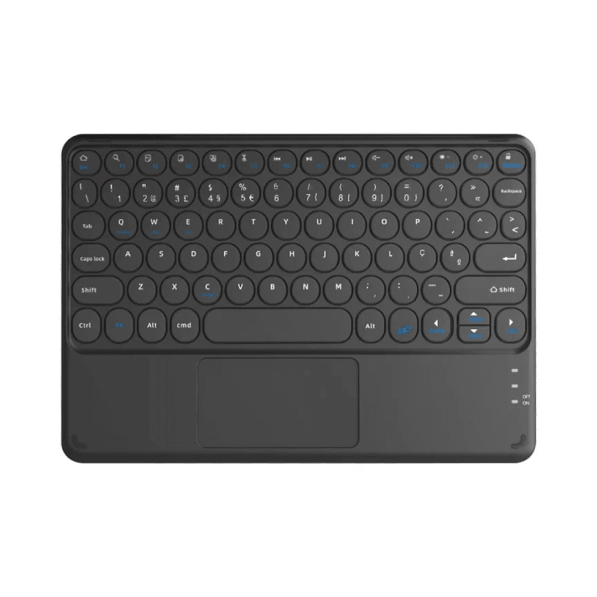 TECLADO TRACKPAD BLUETOOTH WB PRETO TABLET IPAD E CELULAR
