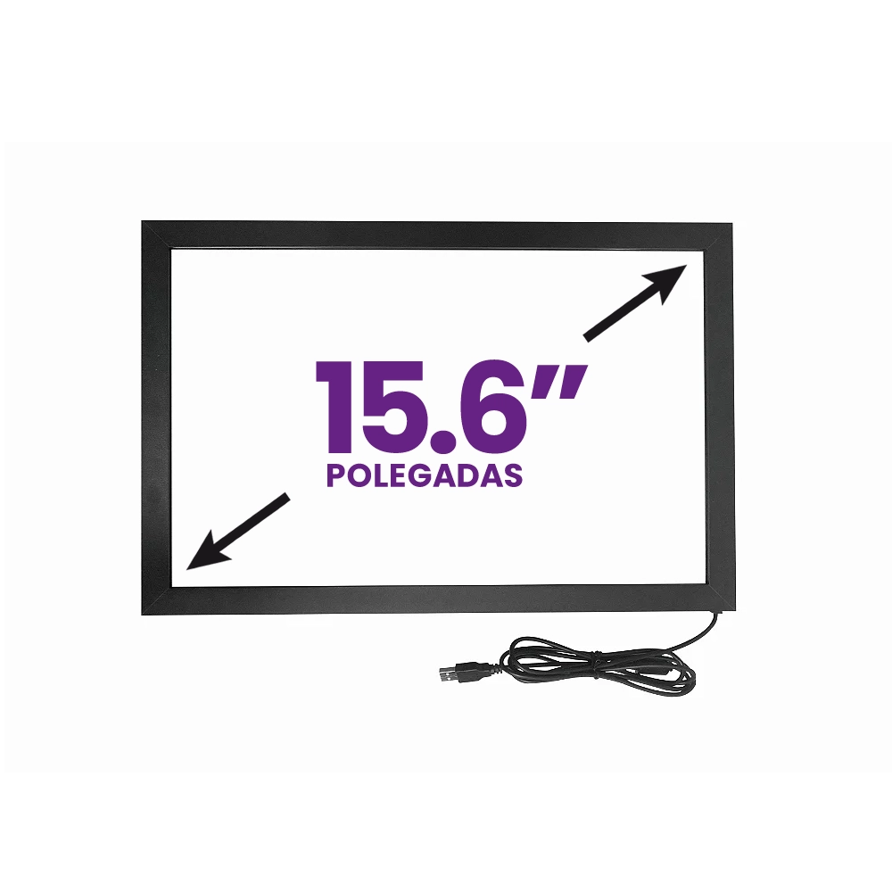 Tela Moldura Touch Screen Infravermelho 15,6&quot; 16:9 10 Toques