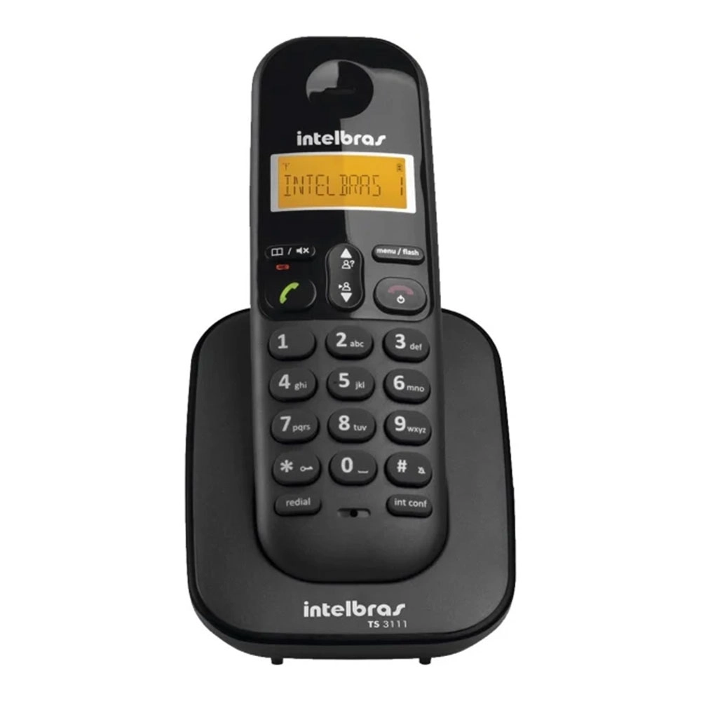 TELEFONE RAMAL SEM FIO DIGITAL INTELBRAS PRETO TS3111