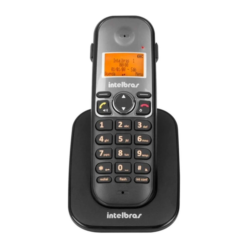 TELEFONE RAMAL SEM FIO INTELBRAS PRETO TS5121