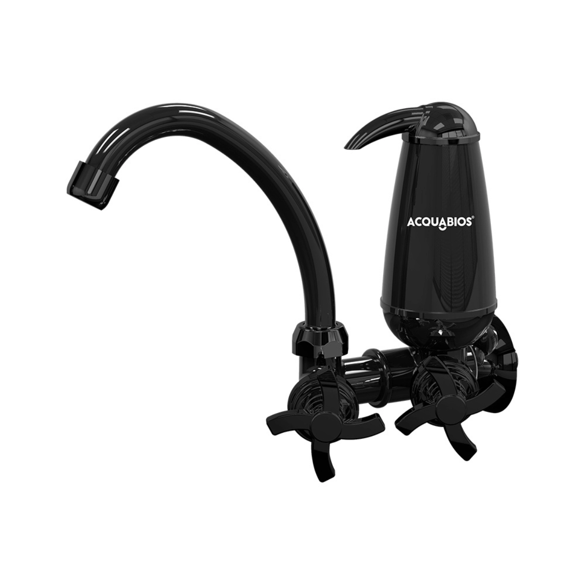 TORNEIRA COM FILTRO PRETA BICA MÓVEL QUADRISETA