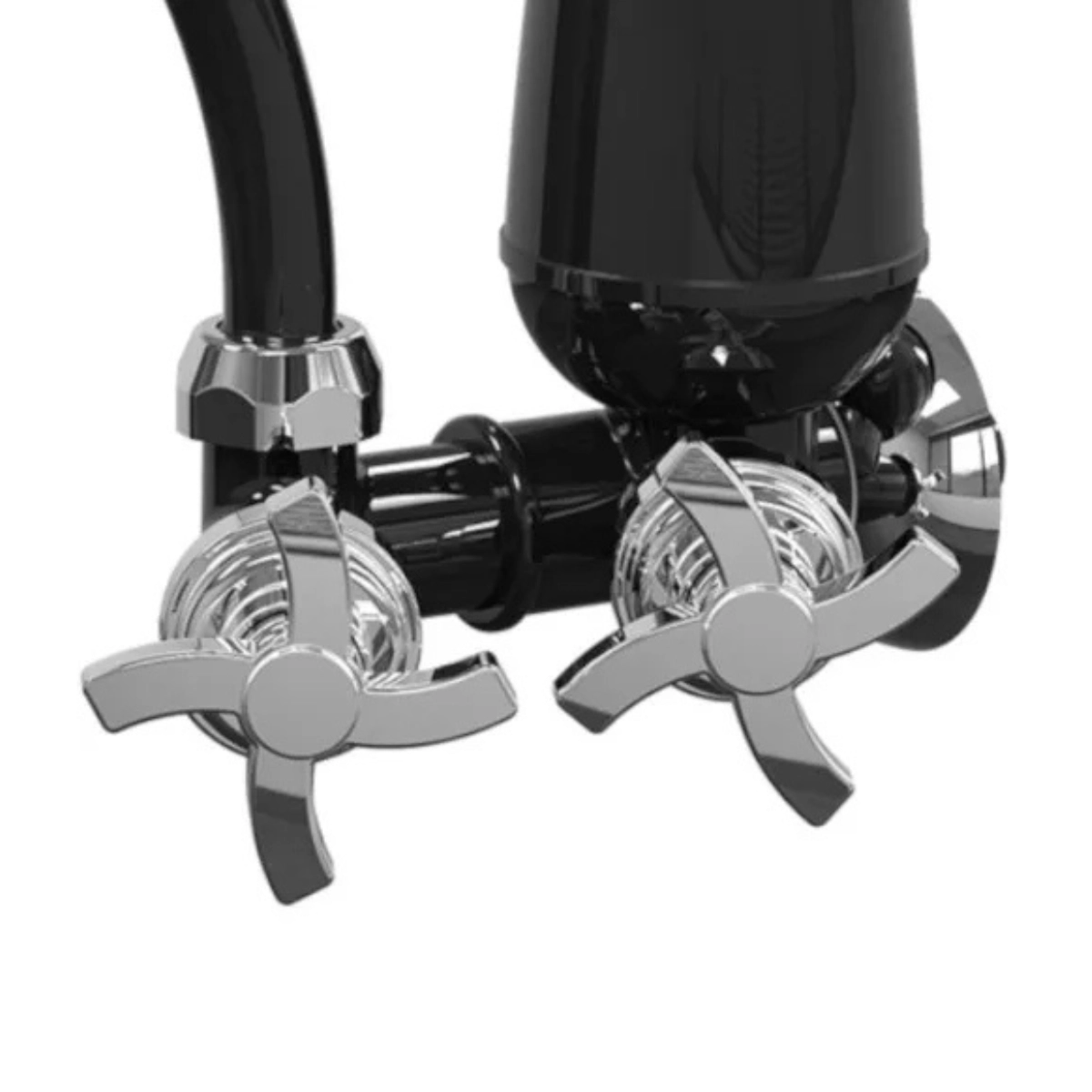 TORNEIRA COM FILTRO PRETA E05 BICA MÓVEL QUADRISETA