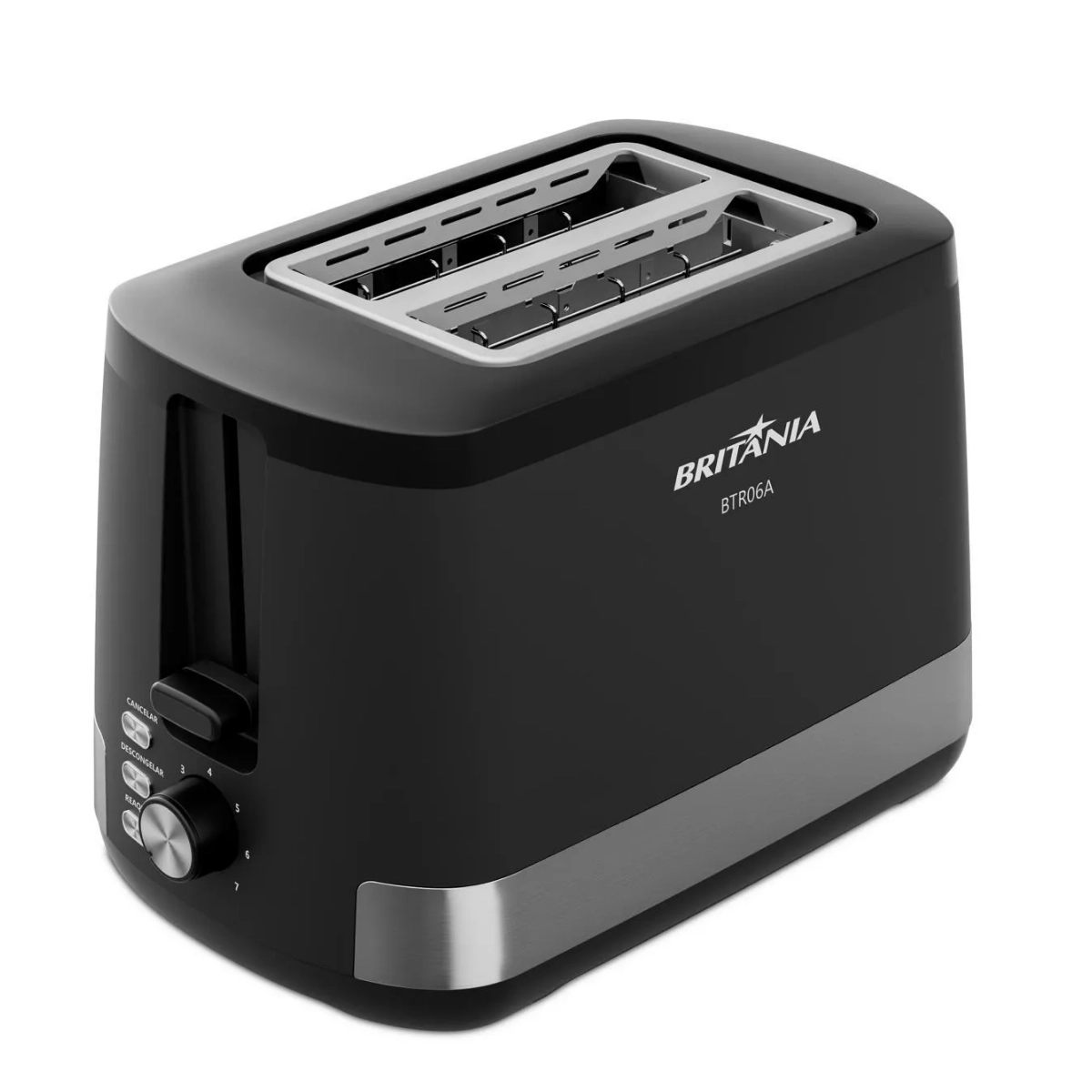 TORRADEIRA BRITÂNIA 7 NÍVEIS 800W BTR06A DUAS FATIAS 127V