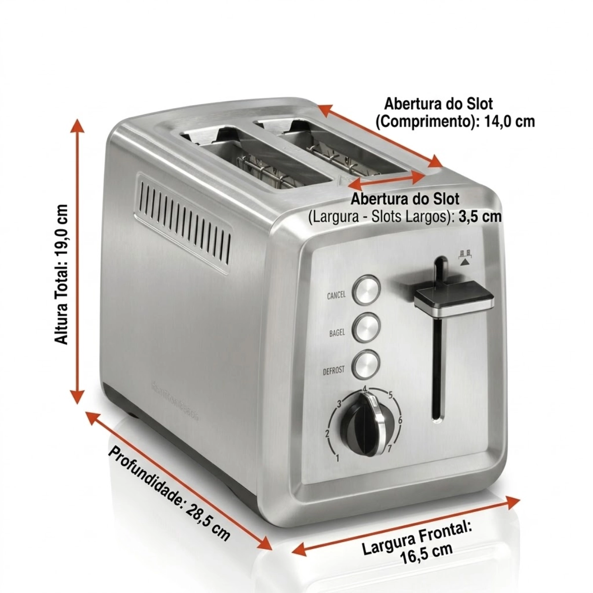 Torradeira Philco PTR02I 6 Níveis de Tostagem 850W Inox 220V Torradeira Philco PTR02I 6 Níveis de Tostagem 850W Inox 220V
