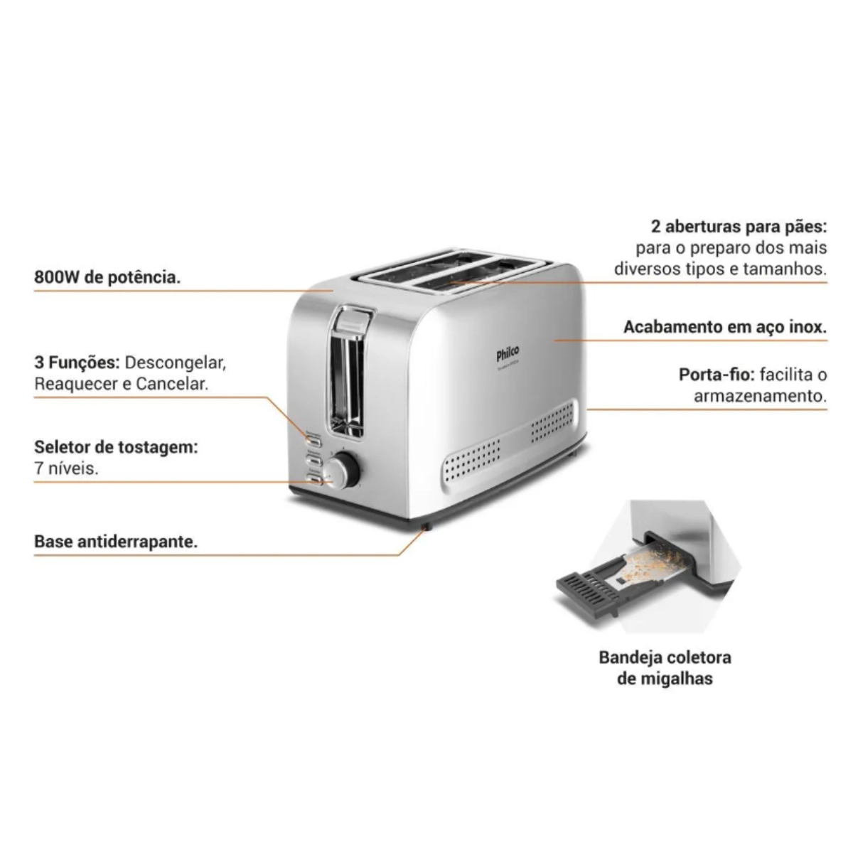Torradeira ptr03a 127v