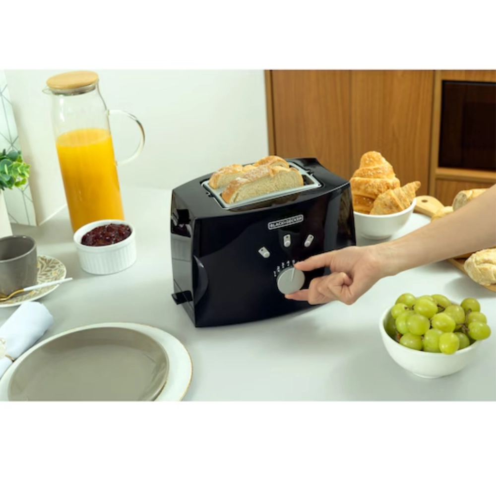 Torradeira Tostador De Pão 7 Niveis Black Decker 800w 127v Cor Preto