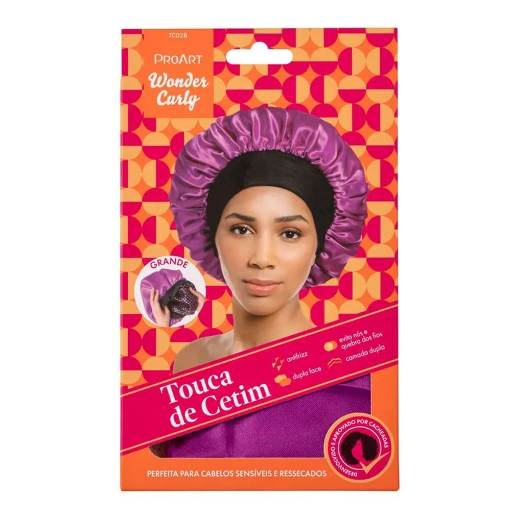 TOUCA DE CETIM PROART DUPLA CAMADA TAMANHO G ROSA