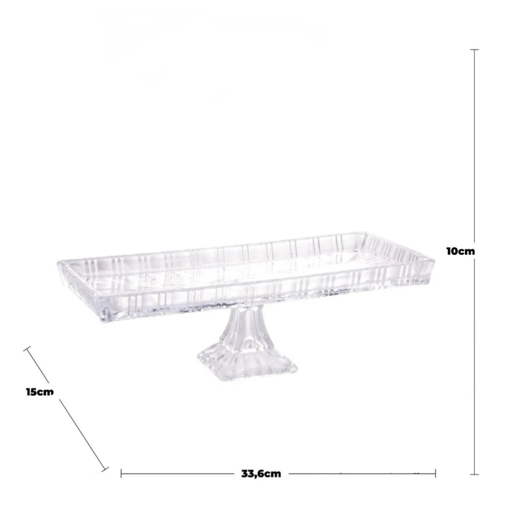 TRAVESSA COM PE DE CRISTAL DE CHUMBO DRAGON LYOR 34X15X10,5 TRAVESSA COM PE DE CRISTAL DE CHUMBO DRAGON LYOR 34X15X10,5