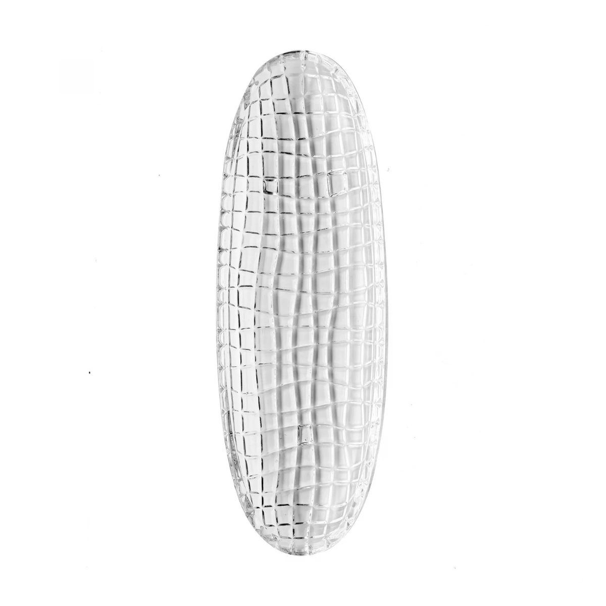 TRAVESSA DE VIDRO SOFISTICADA QUADRIX LYOR 30 X 10,X 2,5