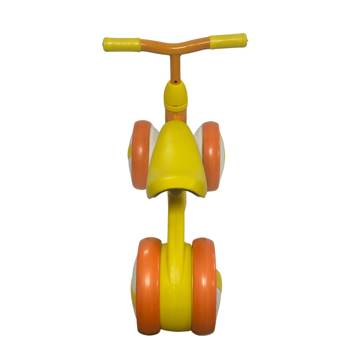 TRICICLO INFANTIL DE EQUILÍBRIO 4 RODAS SEM PEDAL AMARELO 