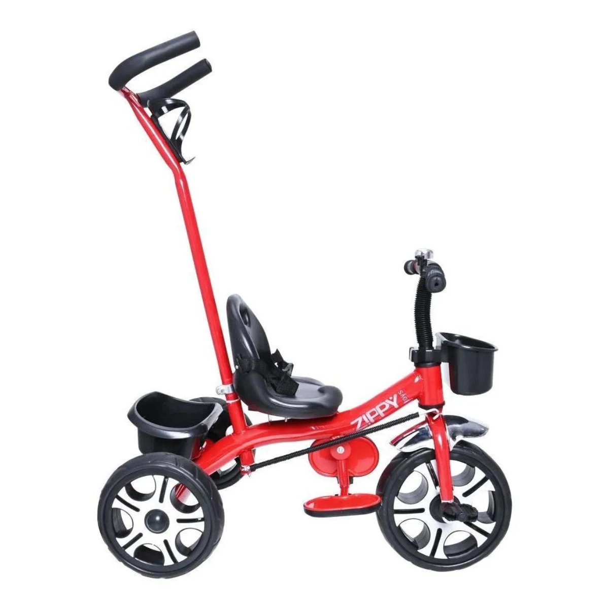 TRICICLO INFANTIL DE PASSEIO COM APOIADOR VERMELHO UNISSEX ZIPPY TOYS