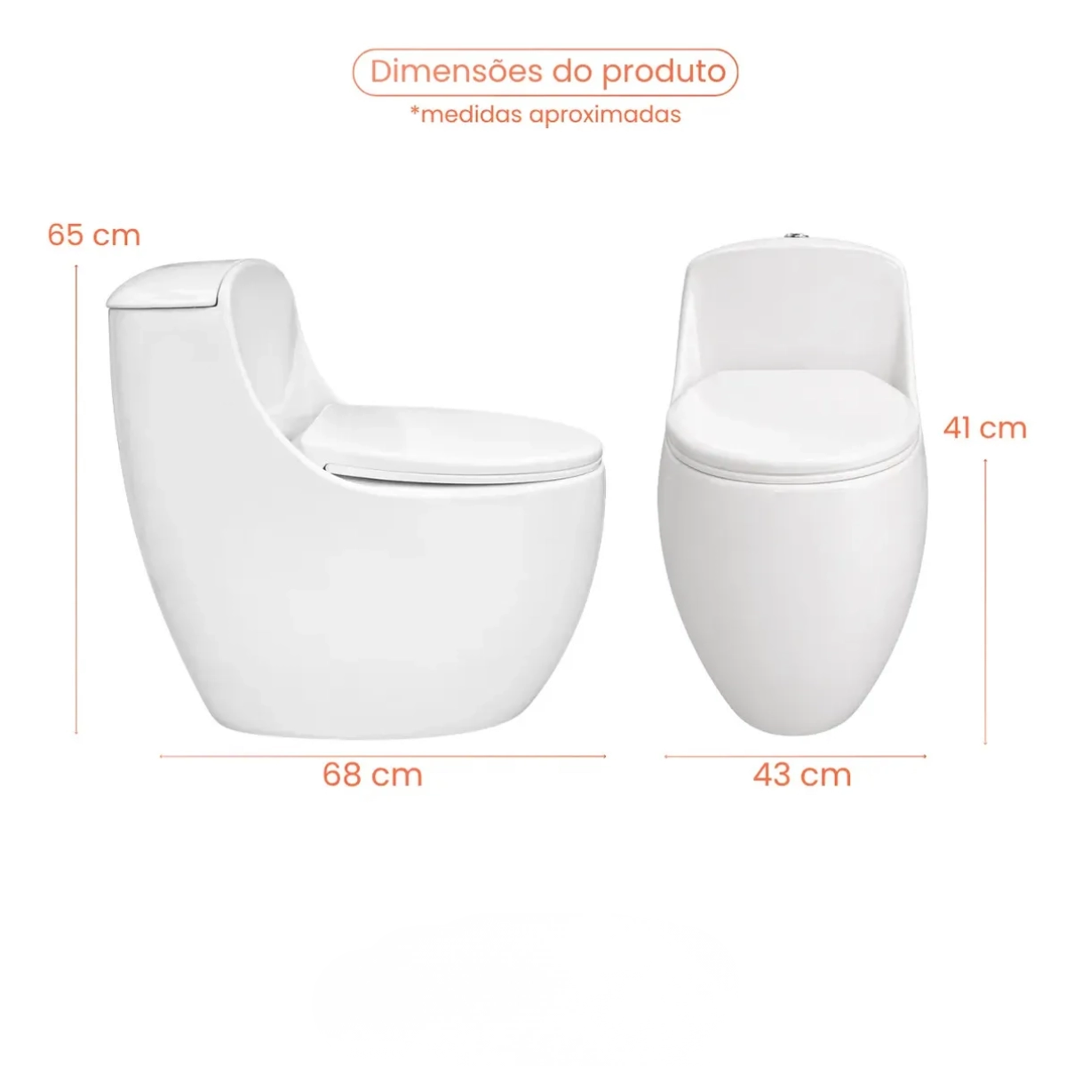 Vaso Sanitário Branco Monobloco Caixa Acoplada Sevilha Soft Close Vaso Sanitário Branco Monobloco Caixa Acoplada Sevilha Soft Close