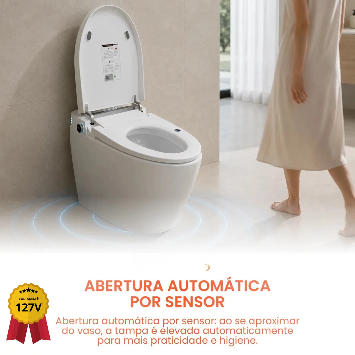 VASO SANITARIO SMART INTELIGENTE DIGITAL AUTOMATICO TOKIO 127V VASO SANITARIO SMART INTELIGENTE DIGITAL AUTOMATICO TOKIO 127V