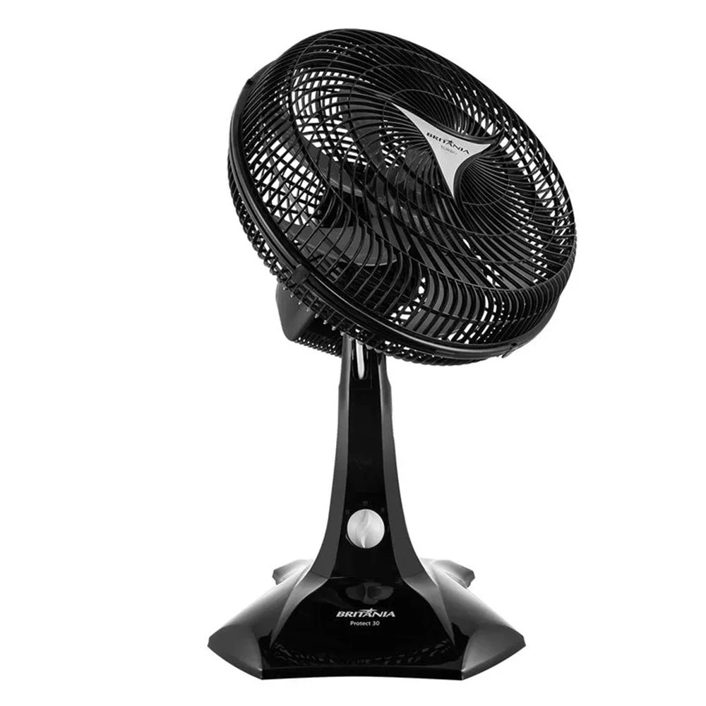 VENTILADOR BRITÂNIA PROTECT 30 SIX 2 EM 1 TURBO 55W PRETO 127V
