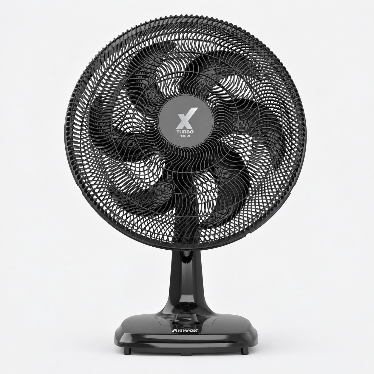 VENTILADOR DE MESA AMVOX TURBO 50CM 6 PÁS 130W 3 VELOCIDADES 127V PRETO VENTILADOR DE MESA AMVOX TURBO 50CM 6 PÁS 130W 3 VELOCIDADES 127V PRETO