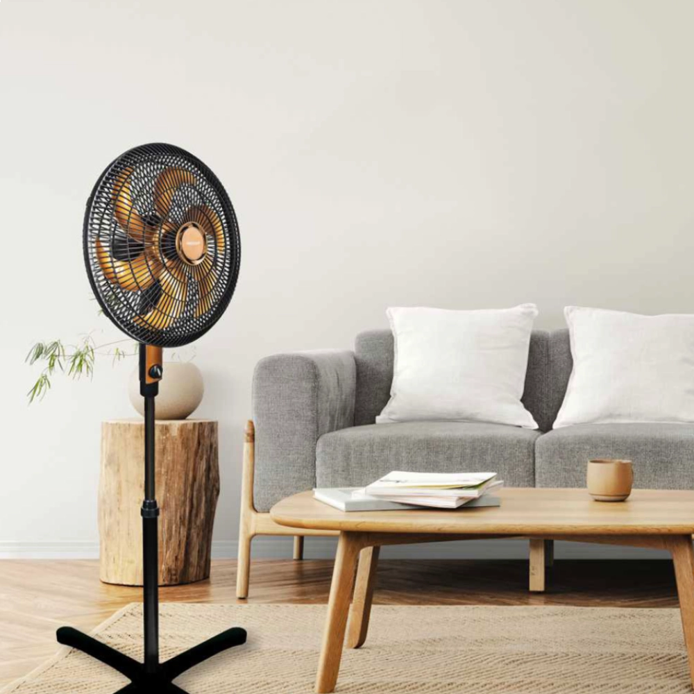 Ventilador Osc de Coluna 40cm Preto/bronze 127v Ventimais 80w