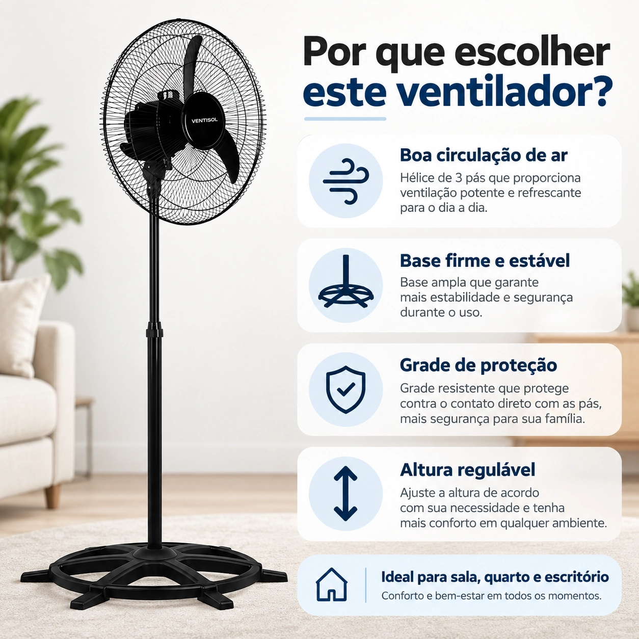 VENTILADOR OSCILANTE DE COLUNA 50CM PREMIUM NEW PRETO E GRAFITE 127V VENTILADOR OSCILANTE DE COLUNA 50CM PREMIUM NEW PRETO E GRAFITE 127V