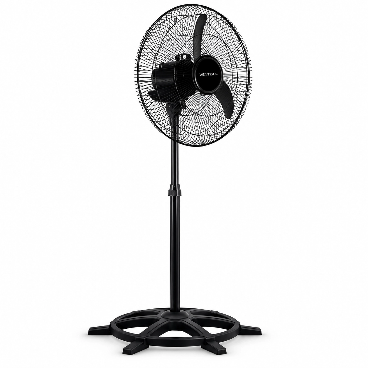 VENTILADOR OSCILANTE DE COLUNA 50CM PREMIUM NEW PRETO E GRAFITE 127V
